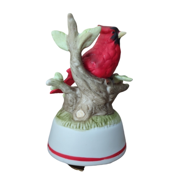 Vintage Aldon Cardinal 1984 Musical Birds of a Feather Fine Porcelain Figure - Picture 2 of 11